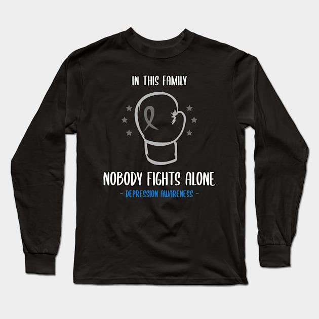 Depression Awareness Long Sleeve T-Shirt by Advocacy Tees